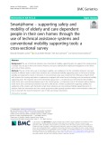 Smart@home – supporting safety and mobility of elderly and care dependent people in their own homes through the use of technical assistance systems and conventional mobility supporting tools: A cross-sectional survey