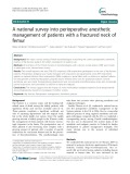 A national survey into perioperative anesthetic management of patients with a fractured neck of femur