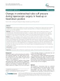 Changes in endotracheal tube cuff pressure during laparoscopic surgery in head-up or head-down position