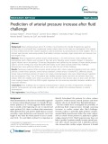 Prediction of arterial pressure increase after fluid challenge