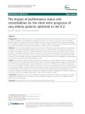 The impact of performance status and comorbidities on the short-term prognosis of very elderly patients admitted to the ICU