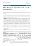 Effect of apoptosis in neural stem cells treated with sevoflurane