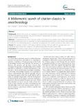 A bibliometric search of citation classics in anesthesiology
