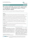 Rocuronium blockade reversal with sugammadex vs. neostigmine: Randomized study in Chinese and Caucasian subjects