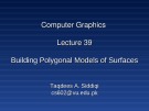 Lecture Computer graphics - Lesson 39: Building polygonal models of surfaces