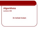 Lecture Design and Analysis of Algorithms: Lecture 44 - Dr. Sohail Aslam
