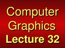 Lecture Computer graphics - Lesson 32: Introduction to OpenGL