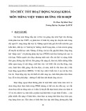 Tổ chức tốt hoạt động ngoại khóa môn tiếng Việt theo hướng tích hợp
