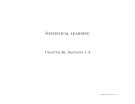 Lecture Artificial Intelligence - Chapter 20a: Statistical learning