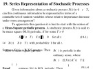 Lecture Probability Theory - Lecture 19: Series Representation of Stochastic processes