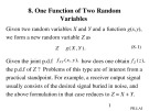 Lecture Probability Theory - Lecture 8: One Function of Two Random Variables