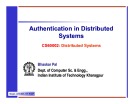 Lecture Distributed Systems - Lecture 13: Authentication in Distributed Systems