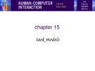 Lecture Human-computer interaction (3rd) - Chapter 15: Task analysis