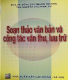 Giáo trình Soạn thảo văn bản và công tác văn thư, lưu trữ: Phần 1