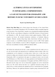 Altering levels of expertise in ESP reading comprehension: A case of English for geography and history in HCMC University of Education