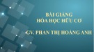 Bài giảng Hóa học hữu cơ - Chương 1: Đồng phân hóa học