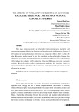 The effects of interactive marketing on customer engagement behavior: Case study of National Economics Univeristy