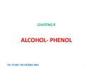 Bài giảng Hóa học hữu cơ - Chương 8: Alcohol - phenol