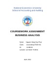 Coursework assignment: Business analysis - Nguyen Dang Duy Phuc