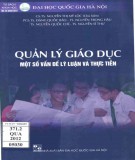 Những vấn đề lý luận và thực tiễn trong quản lý giáo dục: Phần 1