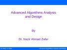 Advanced Algorithms Analysis and Design - Lecture 7: Recurrence relations