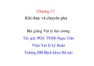 Bài giảng Vật lý đại cương 1 - Chương 17: Khí thực và chuyển pha (PGS. TS Đỗ Ngọc Uấn)