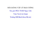 Bài giảng Vật lý đại cương 2 - Chương 3: Điện môi