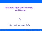Advanced Algorithms Analysis and Design - Lecture 19: 0-1 knapsack problem using dynamic programming