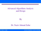 Advanced Algorithms Analysis and Design - Lecture 2: Mathematical Tools for Design and Analysis of Algorithms