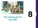 Bài giảng Kinh tế học vi mô: Chương 8 - Lê Đình Thái