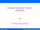 Advanced Algorithms Analysis and Design - Lecture 6: Fibonacci sequences