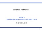 Wireless networks - Lecture 5: Error detecting and correcting techniques