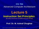 Advanced Computer Architecture - Lecture 5: Instruction set principles (Cont'd)