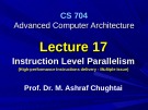 Advanced Computer Architecture - Lecture 17: Instruction level parallelism
