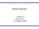 Wireless networks - Lecture 27: WLAN