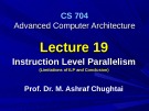 Advanced Computer Architecture - Lecture 19: Instruction level parallelism