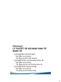 Bài giảng Hội nhập kinh tế quốc tế - Chương 2: Lý thuyết về hội nhập kinh tế quốc tế