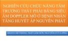 Bài giảng Nghiên cứu chức năng tâm trương thất phải bằng siêu âm Doppler mô ở bệnh nhân tăng huyết áp nguyên phát