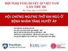 Bài giảng Hội chứng ngưng thở khi ngủ ở bệnh nhân tăng huyết áp - GS. TSKH. BS. Dương Quý Sỹ