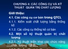 Bài giảng Quản trị chất lượng - Chương 4: Các công cụ và kỹ thuật quản trị chất lượng