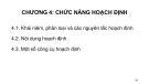 Bài giảng Quản trị học - Chương 4: Chức năng hoạch định