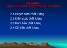 Bài giảng Quản trị chất lượng - Chương 2: Quản trị chất lượng trong tổ chức