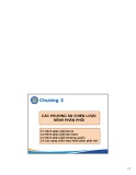 Bài giảng Quản trị kênh phân phối (Distribution channel management) - Chương 3: Các phương án chiến lược kênh phân phối