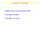 Bài giảng Toán cao cấp A1: Chương 3 - Võ Duy Minh