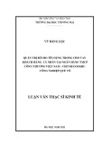 Luận văn Thạc sĩ Kinh tế: Quản trị rủi ro tín dụng trong cho vay khách hàng cá nhân tại Ngân hàng TMCP Công thương Việt Nam - Chi nhánh Khu công nghiệp Quế Võ