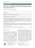 Current status of pterygium, knowledge, attitude, practice and some related factors among the elderly in 03 communes of Khoai Chau district, Hung Yen Province in 2021