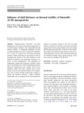 Influence of shell thickness on thermal stability of bimetallic Al–Pd nanoparticles
