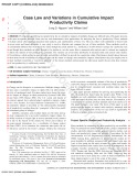 Case Law and Variations in Cumulative Impact Productivity Claims