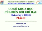 Bài giảng Cơ sở khoa học của biến đổi khí hậu (Đại cương về BĐKH) – Phần II: Bài 3 – ĐH KHTN Hà Nội