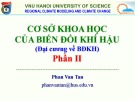 Bài giảng Cơ sở khoa học của biến đổi khí hậu (Đại cương về BĐKH) – Phần II: Bài 9 – ĐH KHTN Hà Nội